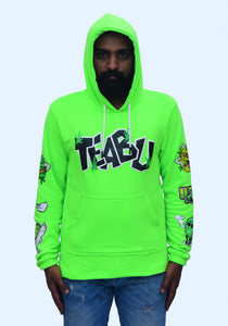 Lime Green Weed Hoodie