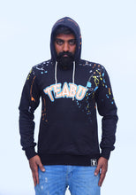 Load image into Gallery viewer, Black Paint Splatter Hoodie
