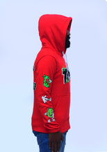 Load image into Gallery viewer, Red Weed Hoodie
