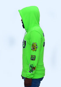 Lime Green Weed Hoodie