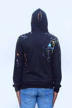 Load image into Gallery viewer, Black Paint Splatter Hoodie
