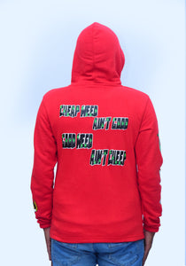 Red Weed Hoodie