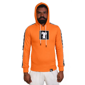 T Sign Orange Cotton Hoodie