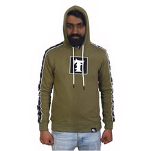 Load image into Gallery viewer, T Sign Olive Green Cotton Hoodie
